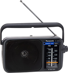 [RF2400DEG] Panasonic RF-2400DEG, radio portátil, FM/AM, sintonizador digital, negra
